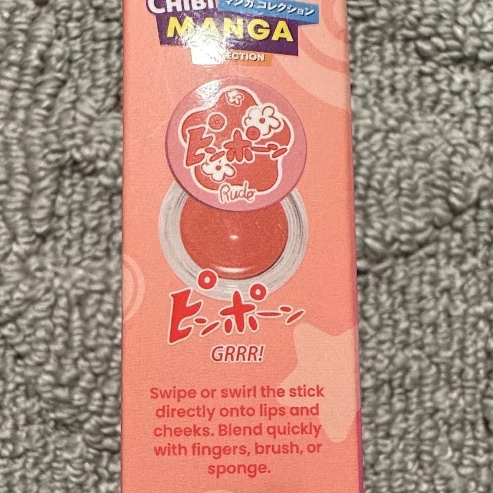 3/$15 🌸 RUDE Chibi Mousse Lip and Cheek Duo - Pink and Brown